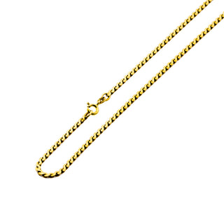 Phantasiekette aus 750 Gelbgold, 58,5 cm, nachhaltiger second hand Schmuck perfekt aufgearbeitet