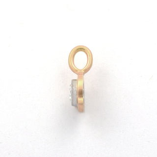 Diamantanhänger aus 750 Roségold/Platin, nachhaltiger second hand Schmuck perfekt aufgearbeitet