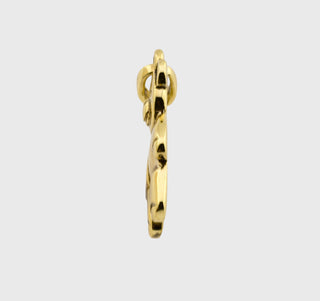 Quinn Anhänger Teddybär aus 585 Gelbgold, nachhaltiger second hand Schmuck perfekt aufgearbeitet