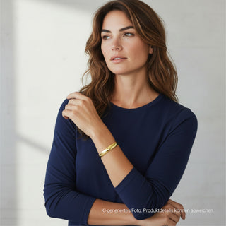 Quinn Armreif aus 585 Gelbgold, nachhaltiger second-hand Schmuck perfekt aufgearbeitet