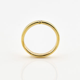 Quinn Brillantring aus 585 Gelbgold, nachhaltiger second hand Schmuck perfekt aufgearbeitet