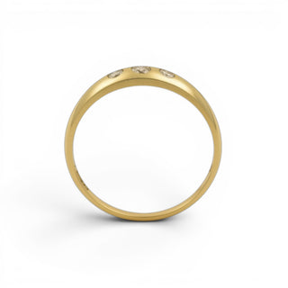 Quinn Brillantring aus 585 Gelbgold, nachhaltiger second hand Schmuck perfekt aufgearbeitet