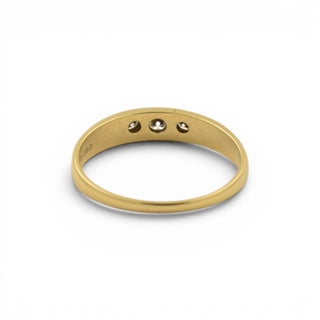 Quinn Brillantring aus 585 Gelbgold, nachhaltiger second hand Schmuck perfekt aufgearbeitet