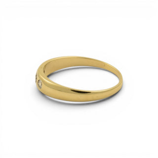 Quinn Brillantring aus 585 Gelbgold, nachhaltiger second hand Schmuck perfekt aufgearbeitet