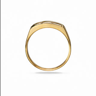 Brillantring aus 585 Gelb- und Weißgold, nachhaltiger second hand Schmuck perfekt aufgearbeitet