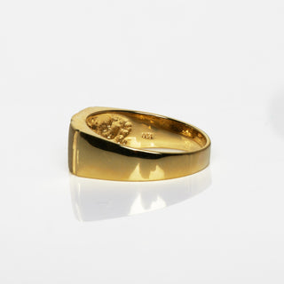 Brillantring aus 585 Gelb- und Weißgold, nachhaltiger second hand Schmuck perfekt aufgearbeitet