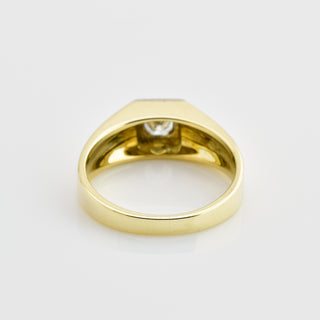 Brillantring aus 585 Gelb- und Weißgold, nachhaltiger second hand Schmuck perfekt aufgearbeitet