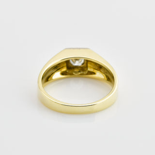 Brillantring aus 585 Gelb- und Weißgold, nachhaltiger second hand Schmuck perfekt aufgearbeitet