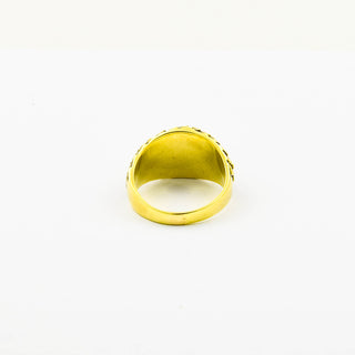 Ring aus 585 Gelbgold, nachhaltiger second hand Schmuck perfekt aufgearbeitet