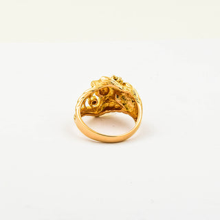 Brillantring aus 750 Gelbgold, nachhaltiger second hand Schmuck perfekt aufgearbeitet