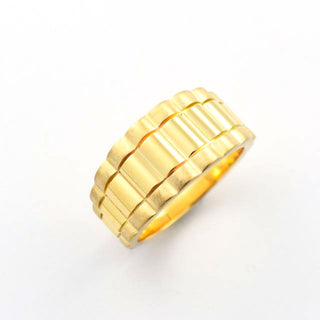 Ring aus 750 Gelbgold, nachhaltiger second hand Schmuck perfekt aufgearbeitet