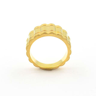 Ring aus 750 Gelbgold, nachhaltiger second hand Schmuck perfekt aufgearbeitet