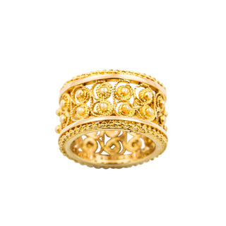 Ring aus 585 Gelbgold, nachhaltiger second hand Schmuck perfekt aufgearbeitet