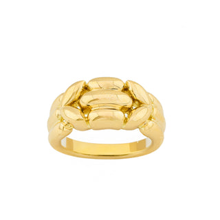 Ring aus 750 Gelbgold, nachhaltiger second hand Schmuck perfekt aufgearbeitet