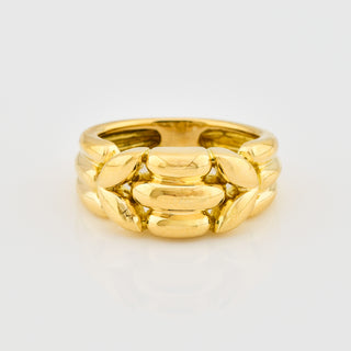 Ring aus 750 Gelbgold, nachhaltiger second hand Schmuck perfekt aufgearbeitet