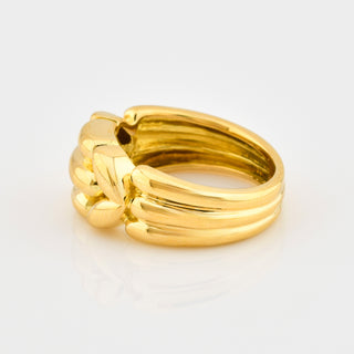 Ring aus 750 Gelbgold, nachhaltiger second hand Schmuck perfekt aufgearbeitet