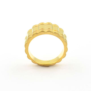 Ring aus 750 Gelbgold, nachhaltiger second hand Schmuck perfekt aufgearbeitet