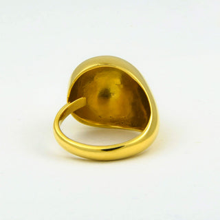 Ring aus 750 Gelbgold, nachhaltiger second hand Schmuck perfekt aufgearbeitet