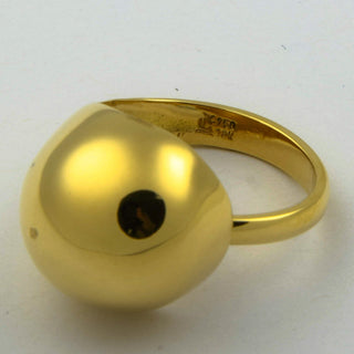 Ring aus 750 Gelbgold, nachhaltiger second hand Schmuck perfekt aufgearbeitet