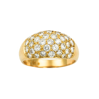 Brillantring aus 750 Gelbgold, nachhaltiger second hand Schmuck perfekt aufgearbeitet