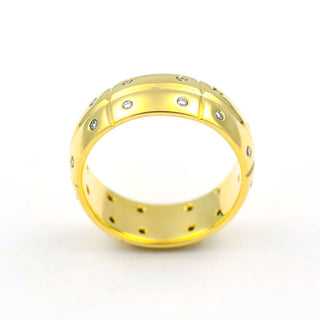 Brillantring aus 585 Gelbgold, nachhaltiger second hand Schmuck perfekt aufgearbeitet