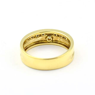 Brillantring aus 585 Gelbgold, nachhaltiger second hand Schmuck perfekt aufgearbeitet