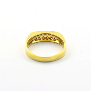 Brillantring aus 585 Gelbgold, nachhaltiger second hand Schmuck perfekt aufgearbeitet