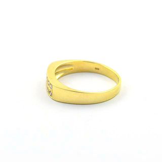 Brillantring aus 585 Gelbgold, nachhaltiger second hand Schmuck perfekt aufgearbeitet