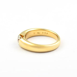 Brillantring aus 750 Gelbgold, nachhaltiger second hand Schmuck perfekt aufgearbeitet