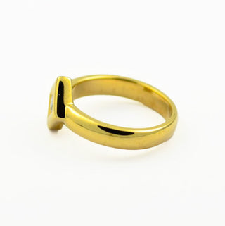 Brillantring aus 585 Gelbgold, nachhaltiger second hand Schmuck perfekt aufgearbeitet