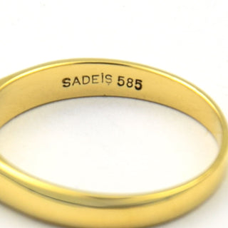 Brillantring aus 585 Gelbgold, nachhaltiger second hand Schmuck perfekt aufgearbeitet