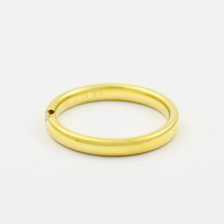 Brillantring aus 585 Gelbgold, nachhaltiger second hand Schmuck perfekt aufgearbeitet