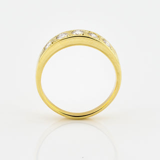 Brillantring aus 585 Gelbgold, nachhaltiger second hand Schmuck perfekt aufgearbeitet