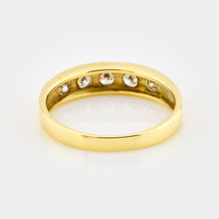 Brillantring aus 585 Gelbgold, nachhaltiger second hand Schmuck perfekt aufgearbeitet