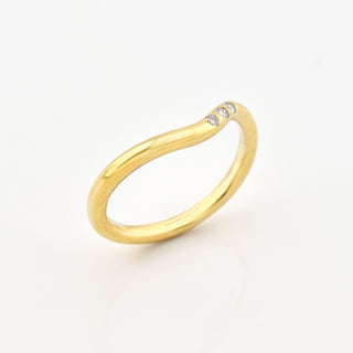 Brillantring aus 585 Gelbgold, nachhaltiger second hand Schmuck perfekt aufgearbeitet