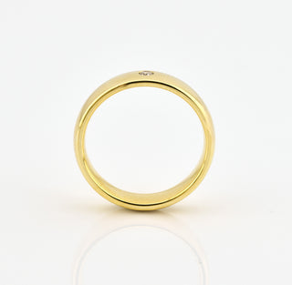 Brillantring aus 585 Gelbgold, nachhaltiger second hand Schmuck perfekt aufgearbeitet