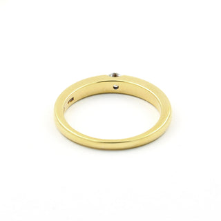 Brillantring aus 585 Gelbgold, nachhaltiger second hand Schmuck perfekt aufgearbeitet