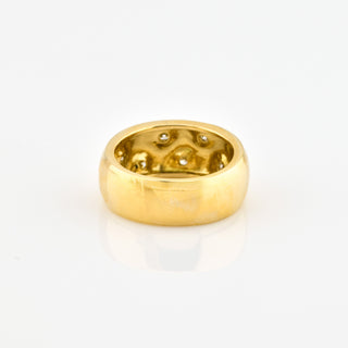 Brillantring aus 585 Gelbgold, nachhaltiger second hand Schmuck perfekt aufgearbeitet