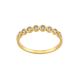 Brillantring aus 585 Gelbgold, nachhaltiger second hand Schmuck perfekt aufgearbeitet