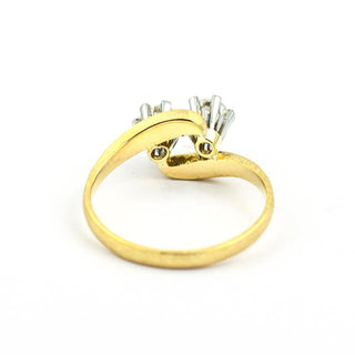 Brillantring aus 750 Gelbgold, nachhaltiger second hand Schmuck perfekt aufgearbeitet