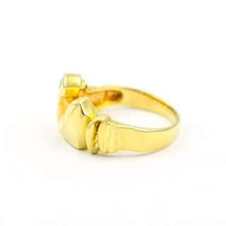 Brillantring aus 585 Gelbgold, nachhaltiger second hand Schmuck perfekt aufgearbeitet