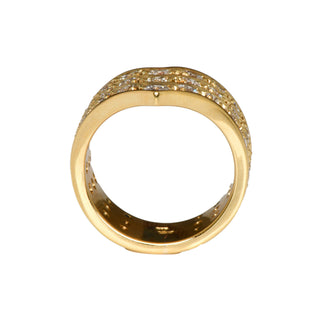 Brillantring aus 585 Gelbgold mit Diamant, nachhaltiger second hand Schmuck perfekt aufgearbeitet