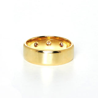 Brillantring aus 585 Gelbgold mit Diamant, nachhaltiger second hand Schmuck perfekt aufgearbeitet