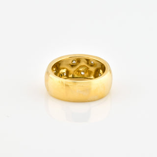 Brillantring aus 585 Gelbgold, nachhaltiger second hand Schmuck perfekt aufgearbeitet