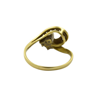 Brillantring aus 585 Gelbgold, nachhaltiger second hand Schmuck perfekt aufgearbeitet