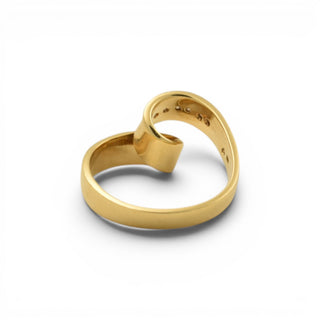 Brillantring aus 585 Gelbgold, nachhaltiger second-hand Schmuck perfekt aufgearbeitet