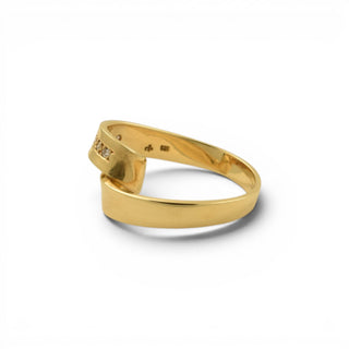 Brillantring aus 585 Gelbgold, nachhaltiger second-hand Schmuck perfekt aufgearbeitet