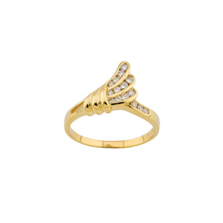 Brillantring aus 585 Gelbgold, nachhaltiger second-hand Schmuck perfekt aufgearbeitet