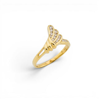 Brillantring aus 585 Gelbgold, nachhaltiger second-hand Schmuck perfekt aufgearbeitet