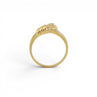 Brillantring aus 585 Gelbgold, nachhaltiger second-hand Schmuck perfekt aufgearbeitet